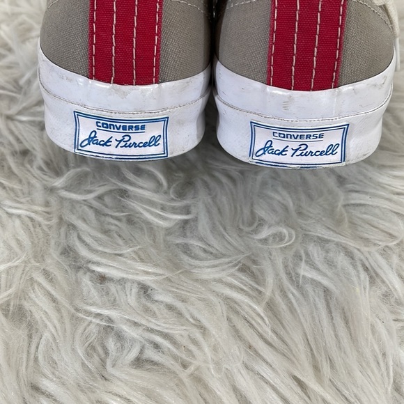 Converse Jack Purcell Signature Series CVO Ox Two-Tone RED/GRAY Canvas Unisex - Picture 5 of 12